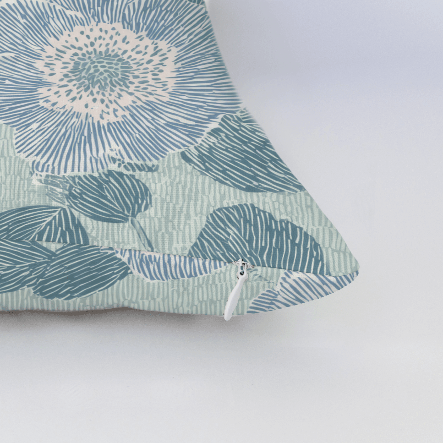 Green Rain Drops Throw Pillow - Benton Lane Home - Lemon Park