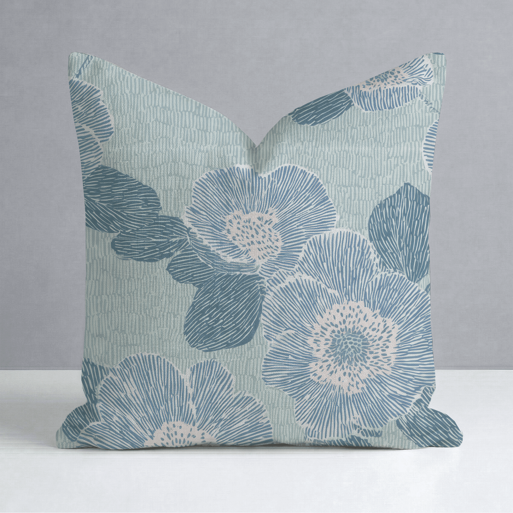 Green Rain Drops Throw Pillow - Benton Lane Home - Lemon Park