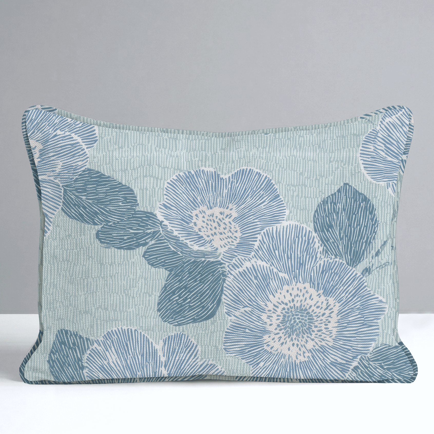 Green Rain Drops Throw Pillow - Benton Lane Home - Lemon Park