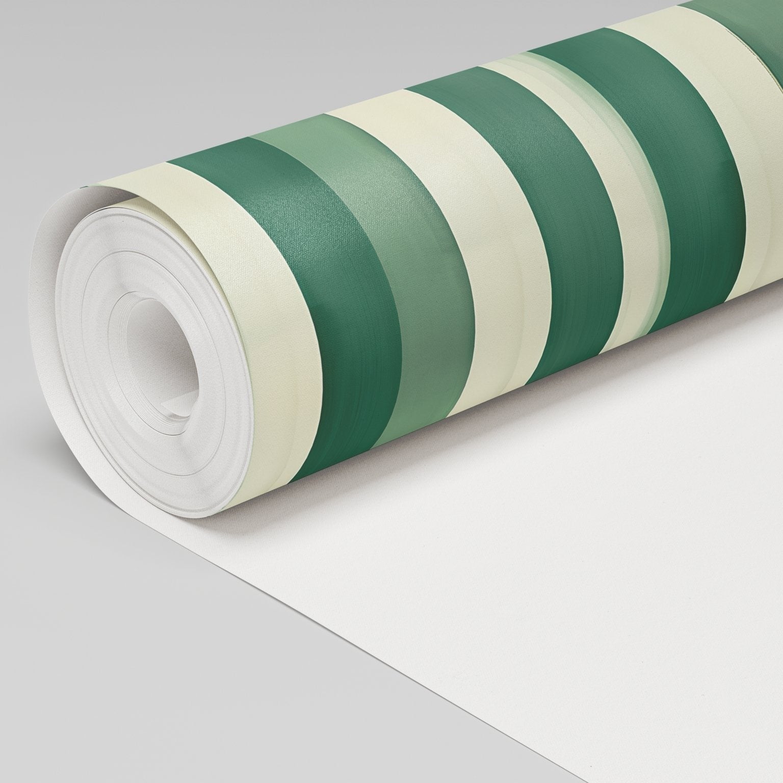 Green Watercolor Striped Wallpaper - Benton Lane Home - Painted Paper