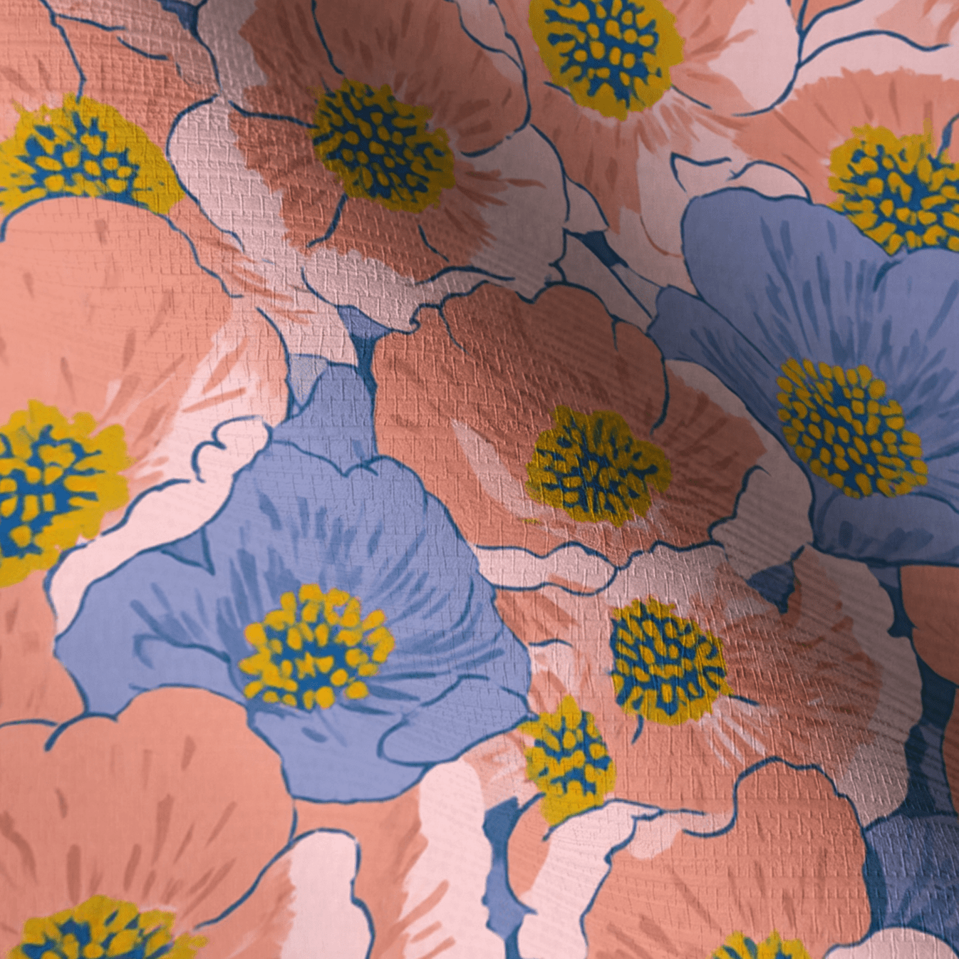 Grooveline Faux Grasscloth Wallpaper - Lemon Park
