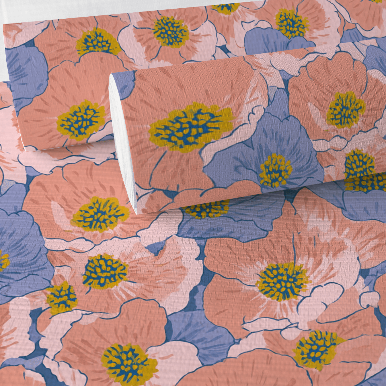 Grooveline Faux Grasscloth Wallpaper - Lemon Park