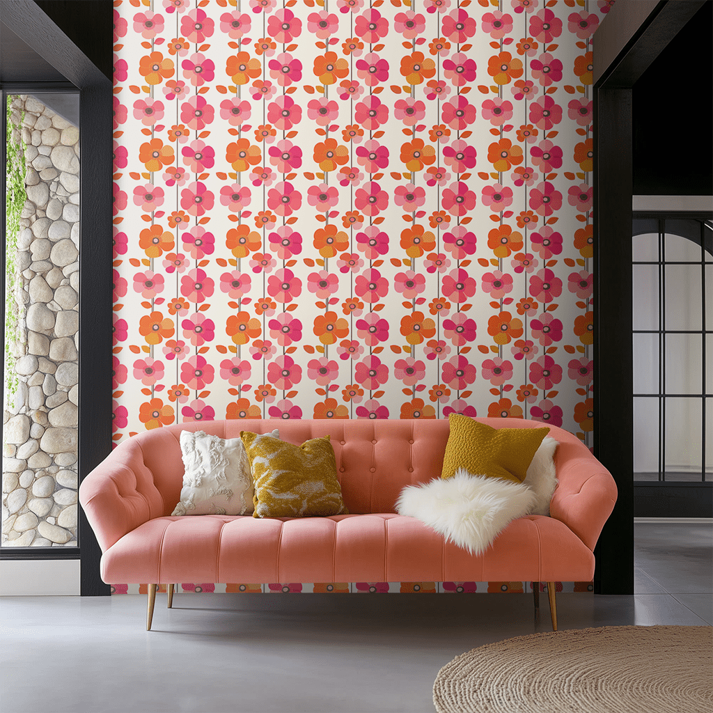 Groovy Garden Wallpaper - Benton Lane Home - Painted Paper