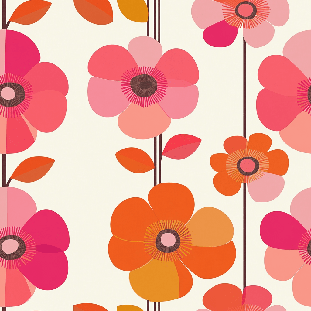 Groovy Garden Wallpaper - Painted Paper