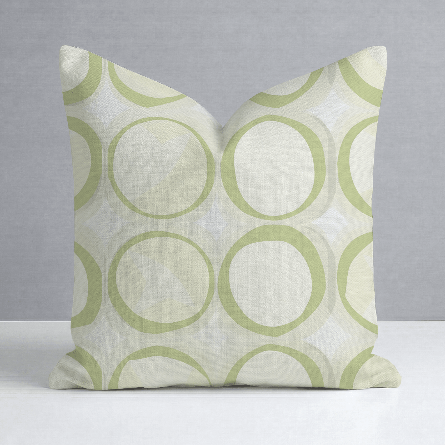 Groovy Green Throw Pillow - Lemon Park