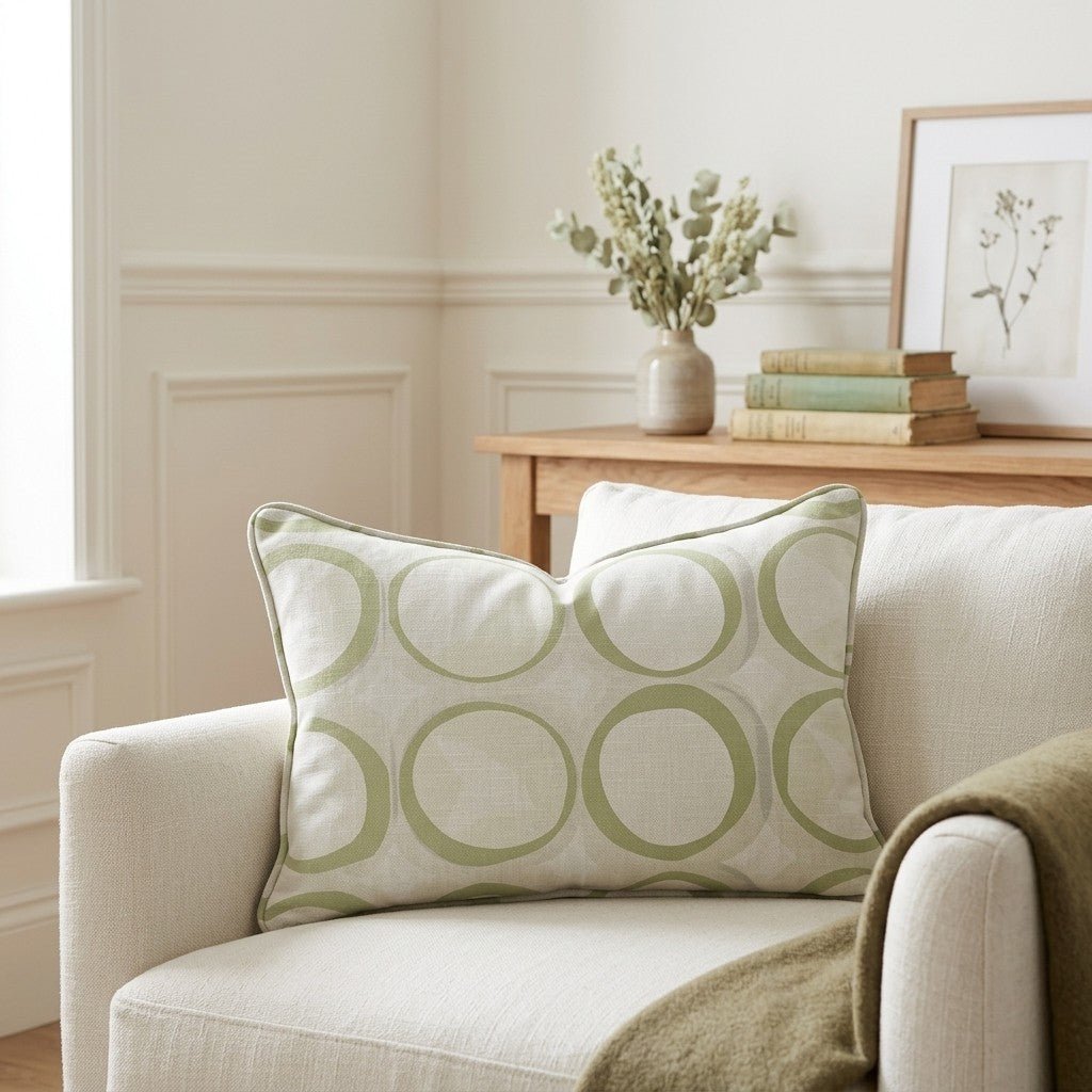 Groovy Green Throw Pillow - Lemon Park