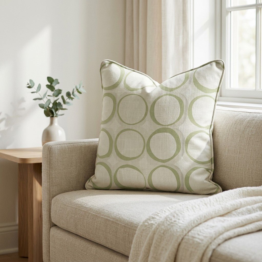 Groovy Green Throw Pillow - Benton Lane Home - Lemon Park