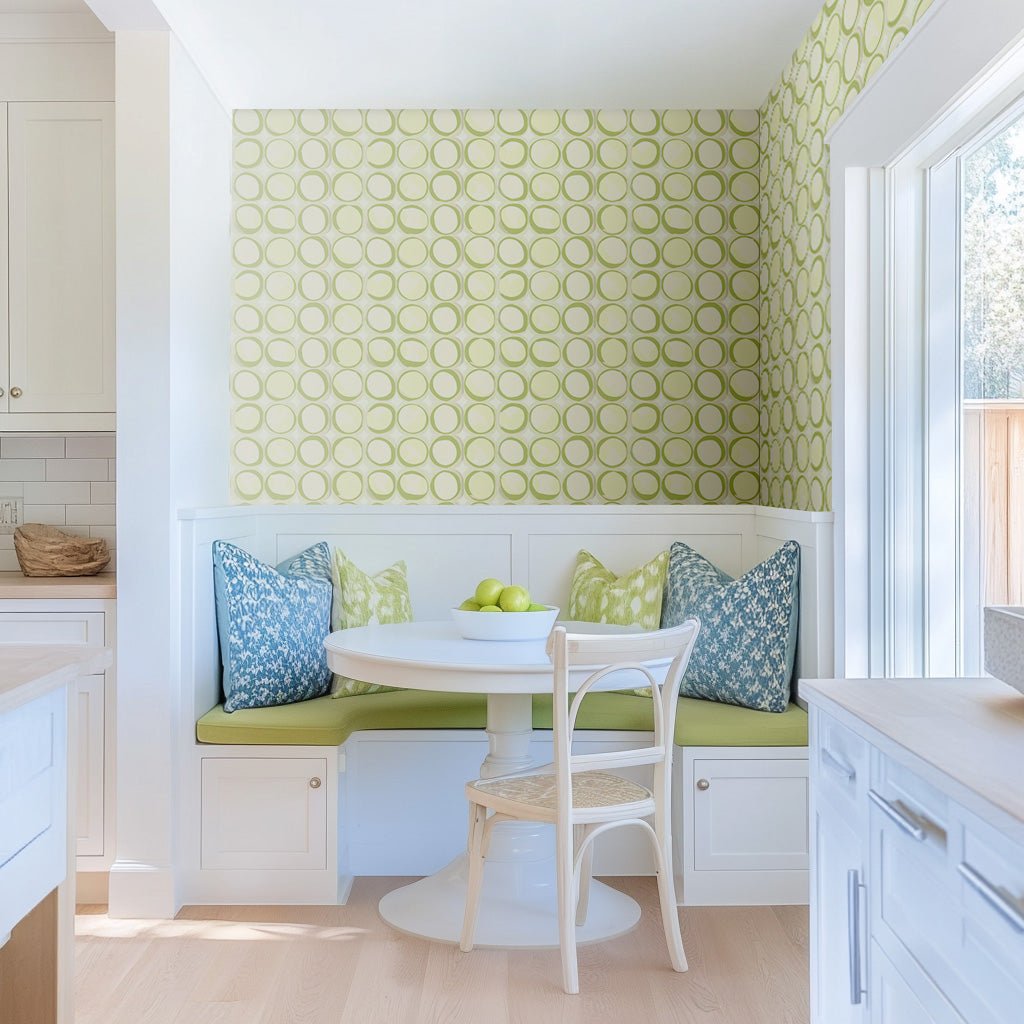 Groovy Green Wallpaper - Lemon Park