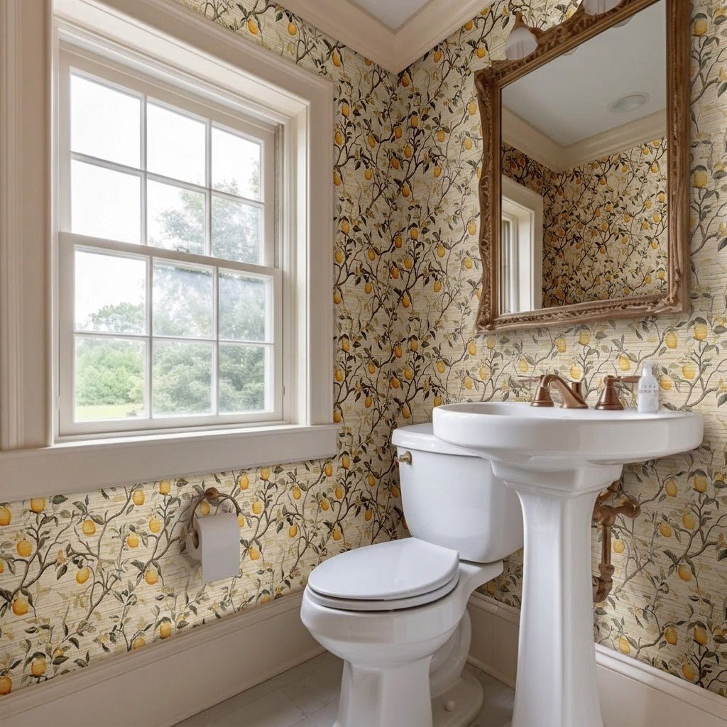 Grover Faux Grasscloth Wallpaper - Benton Lane Home - Painted Paper