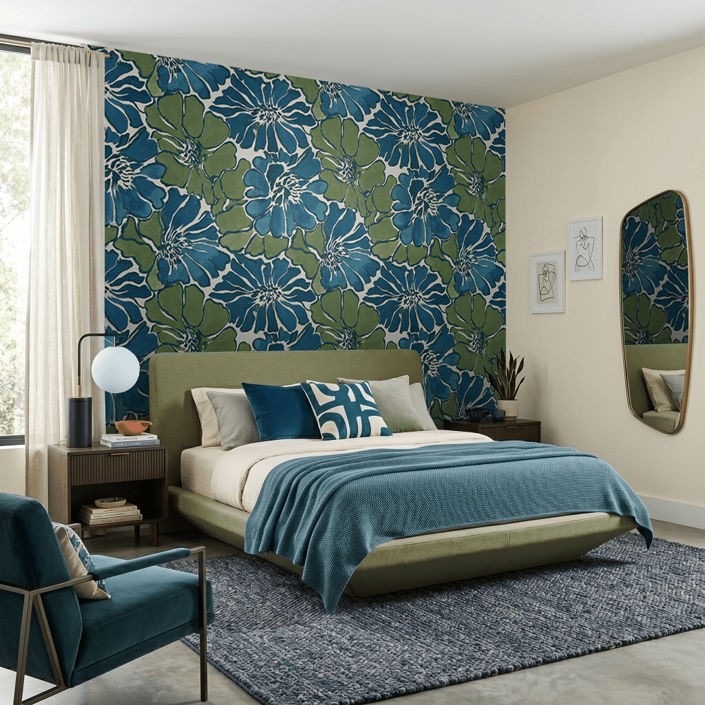 Hadley Floral Wallpaper - Benton Lane Home - Benton Lane