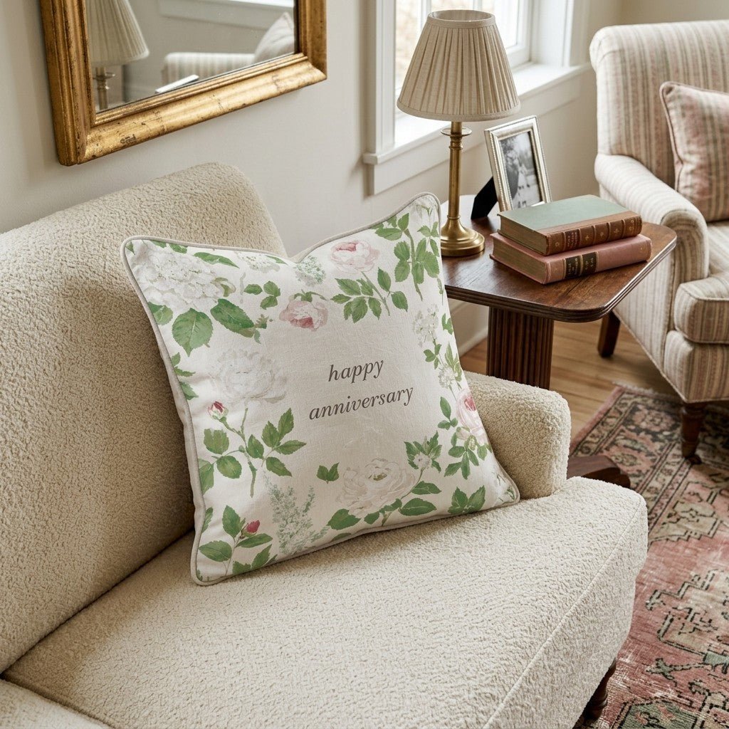 Happy Anniversary Throw Pillow - Benton Lane Home - Hillcroft Home