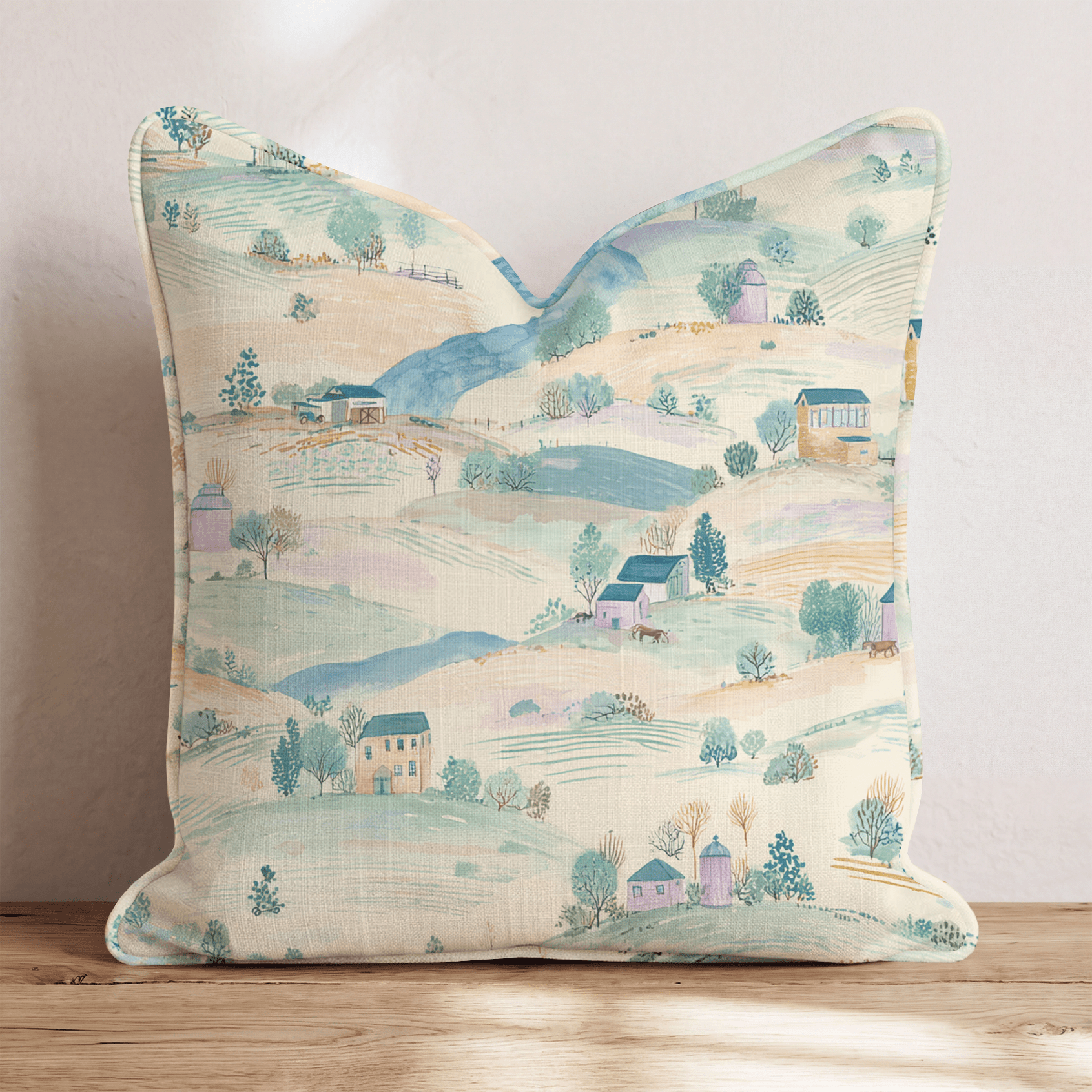 Happy Farm Throw Pillow - Benton Lane Home - Hillcroft Home