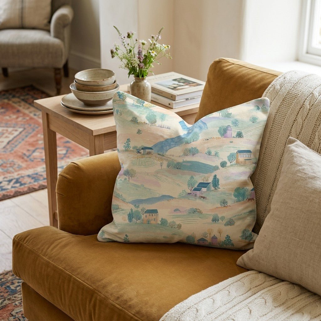 Happy Farm Throw Pillow - Benton Lane Home - Hillcroft Home