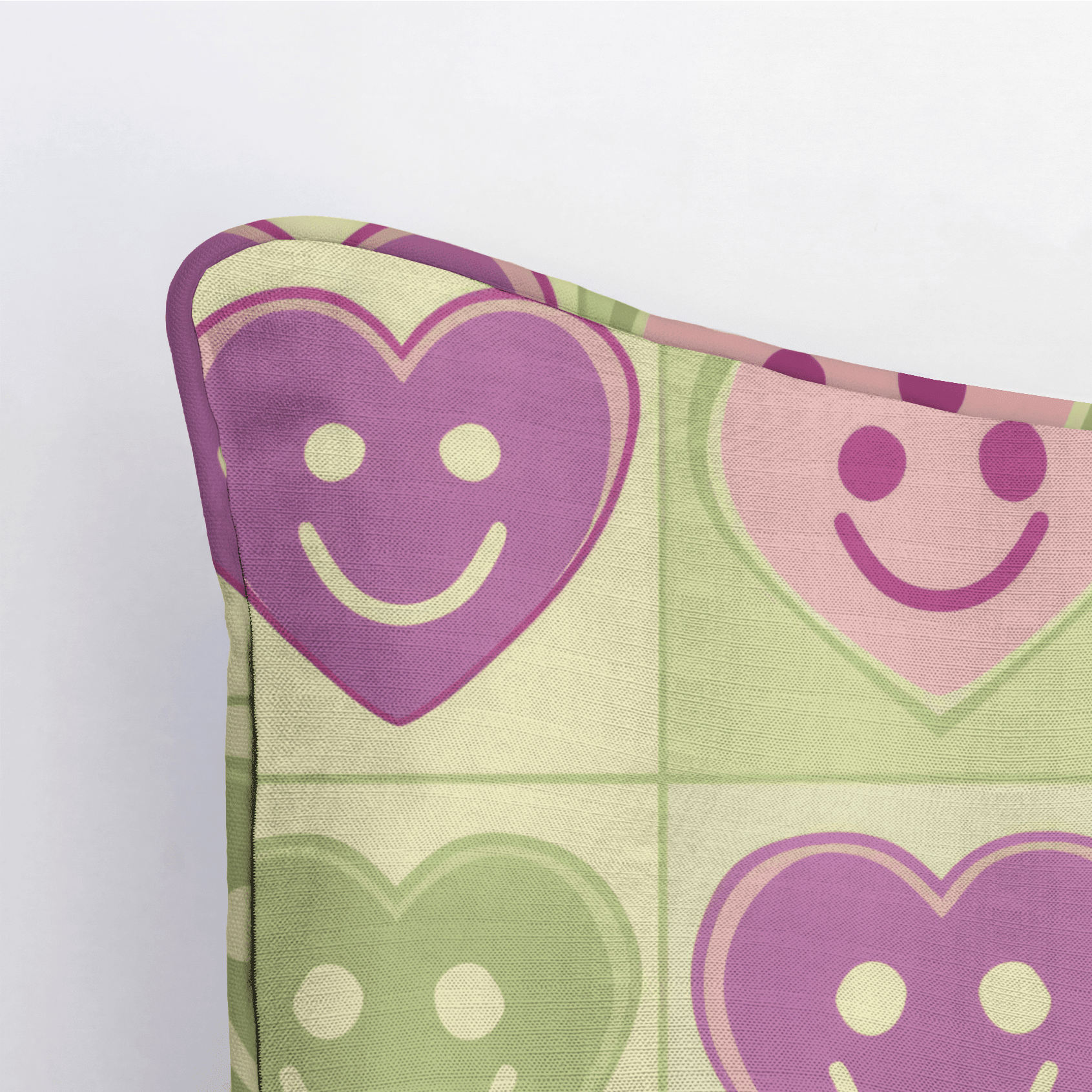 Happy Hearts Throw Pillow - Benton Lane Home - Lemon Park