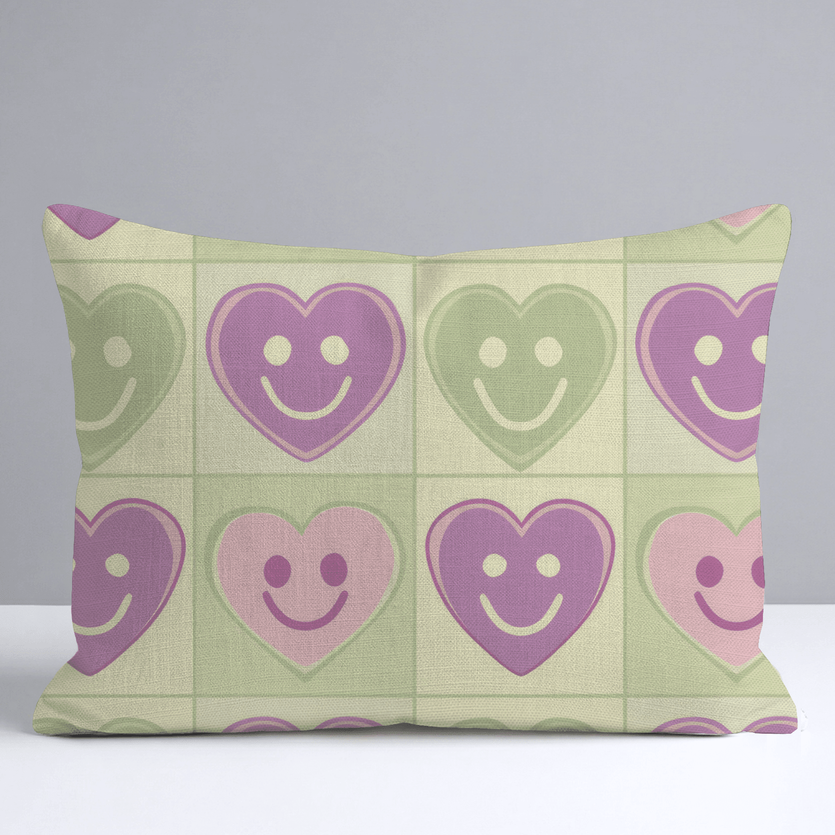 Happy Hearts Throw Pillow - Benton Lane Home - Lemon Park