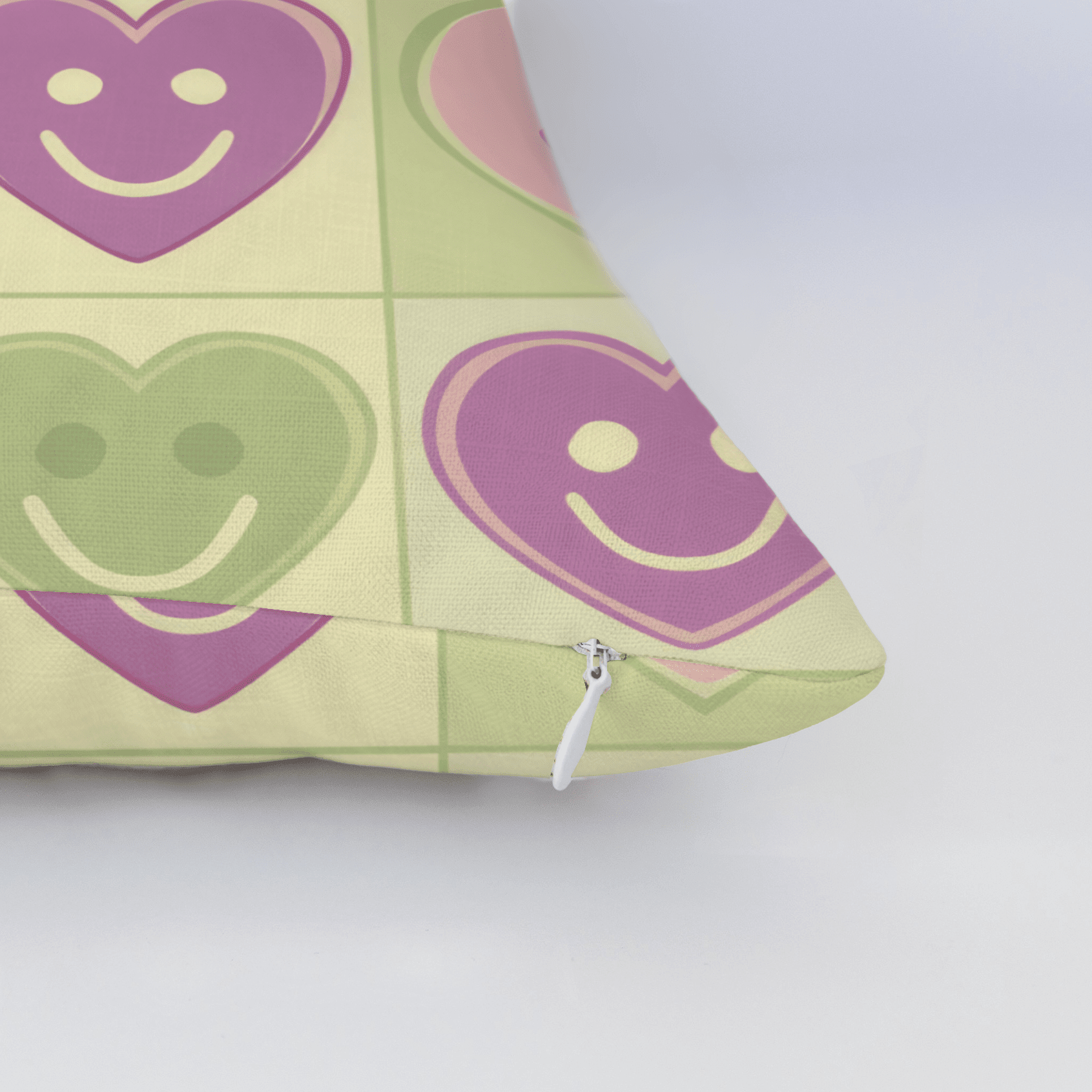 Happy Hearts Throw Pillow - Benton Lane Home - Lemon Park
