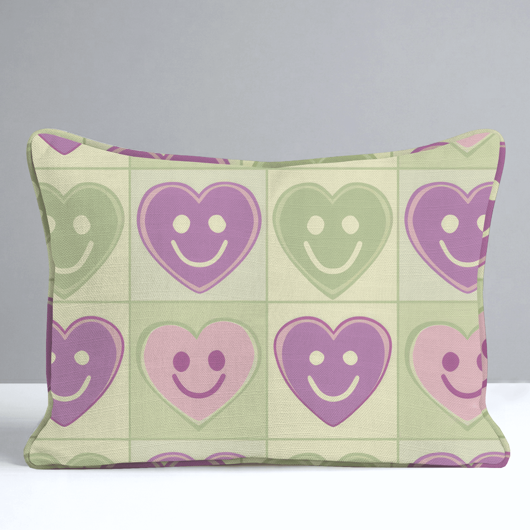 Happy Hearts Throw Pillow - Benton Lane Home - Lemon Park