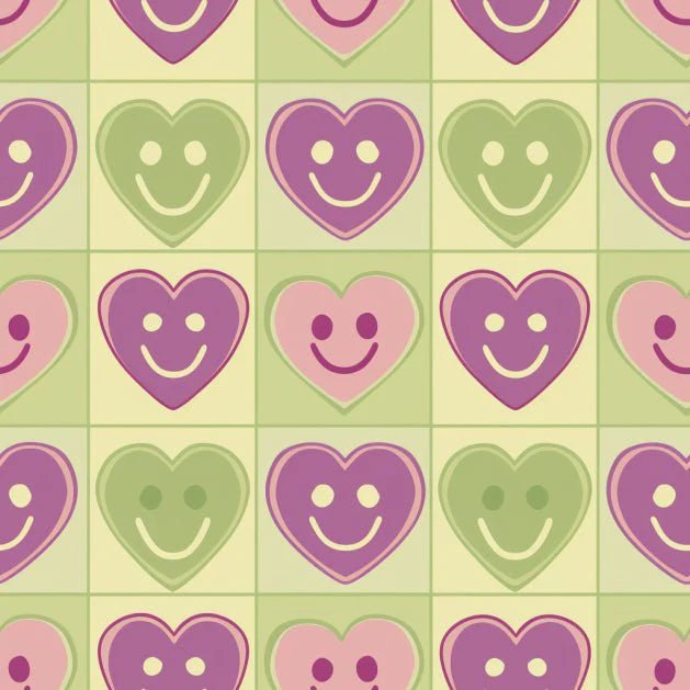 Happy Hearts Wallpaper - Benton Lane Home - Lemon Park