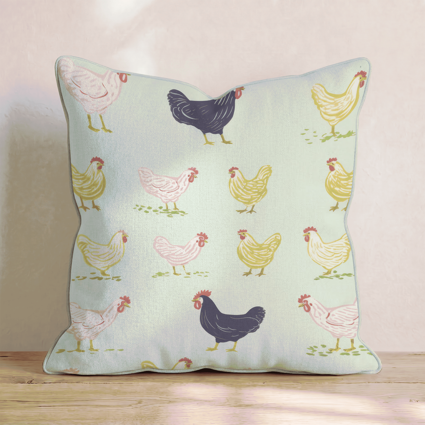 Happy Hens Throw Pillow - Benton Lane Home - Hillcroft Home