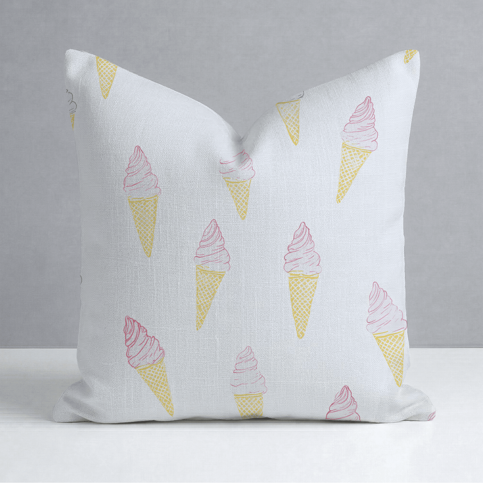 Happy Sundae Throw Pillow - Benton Lane Home - Lemon Park