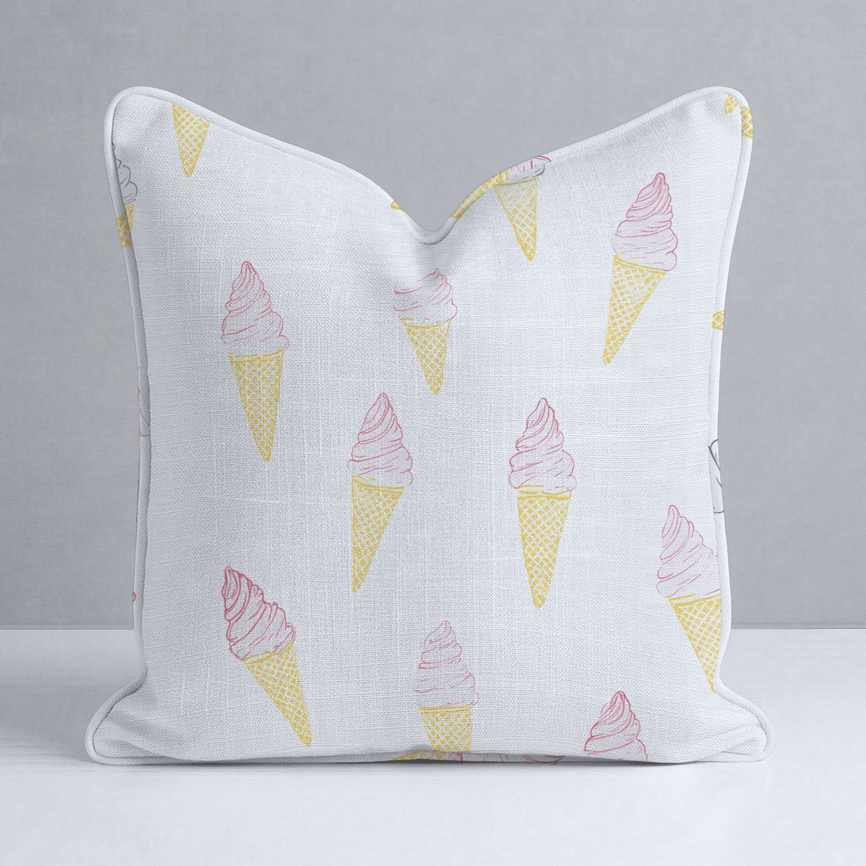 Happy Sundae Throw Pillow - Benton Lane Home - Lemon Park