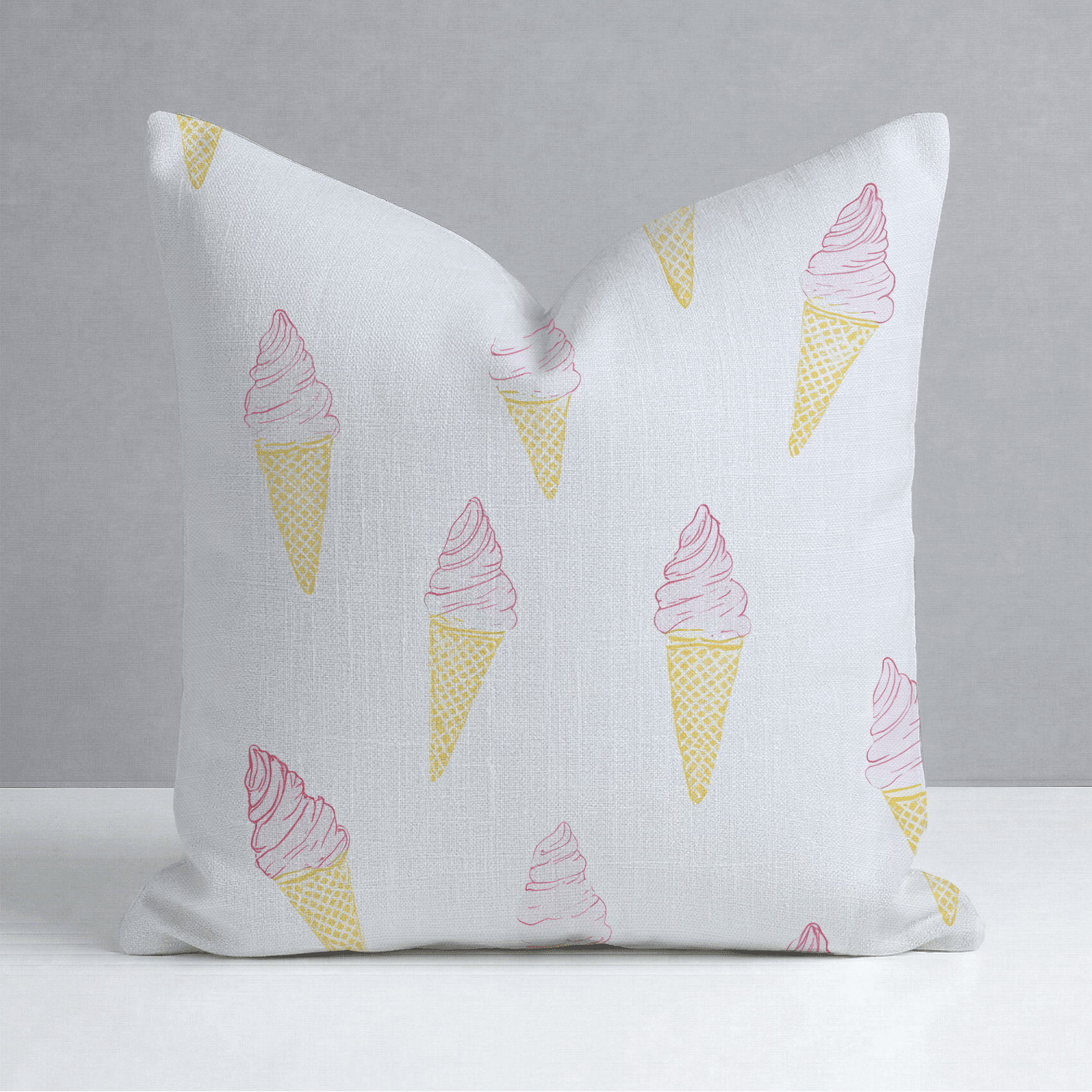 Happy Sundae Throw Pillow - Benton Lane Home - Lemon Park