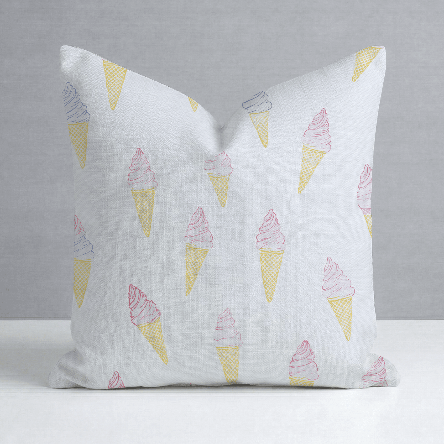 Happy Sundae Throw Pillow - Benton Lane Home - Lemon Park