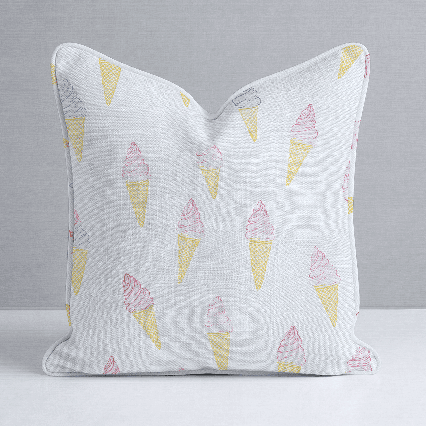 Happy Sundae Throw Pillow - Benton Lane Home - Lemon Park
