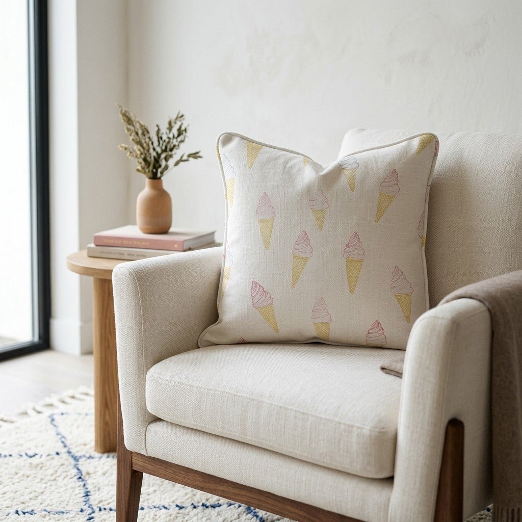 Happy Sundae Throw Pillow - Benton Lane Home - Lemon Park