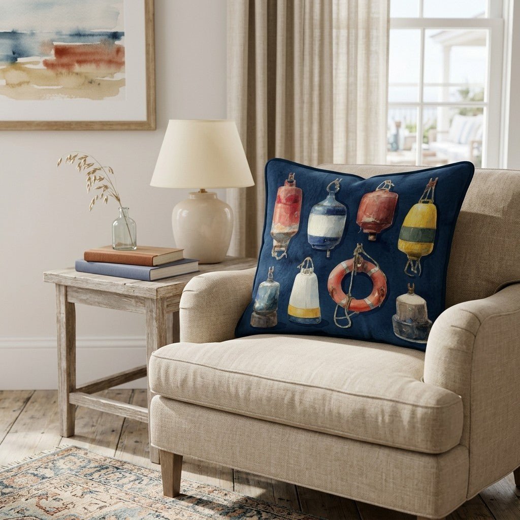 Harbor Buoy Throw Pillow - Benton Lane Home - Hillcroft Home