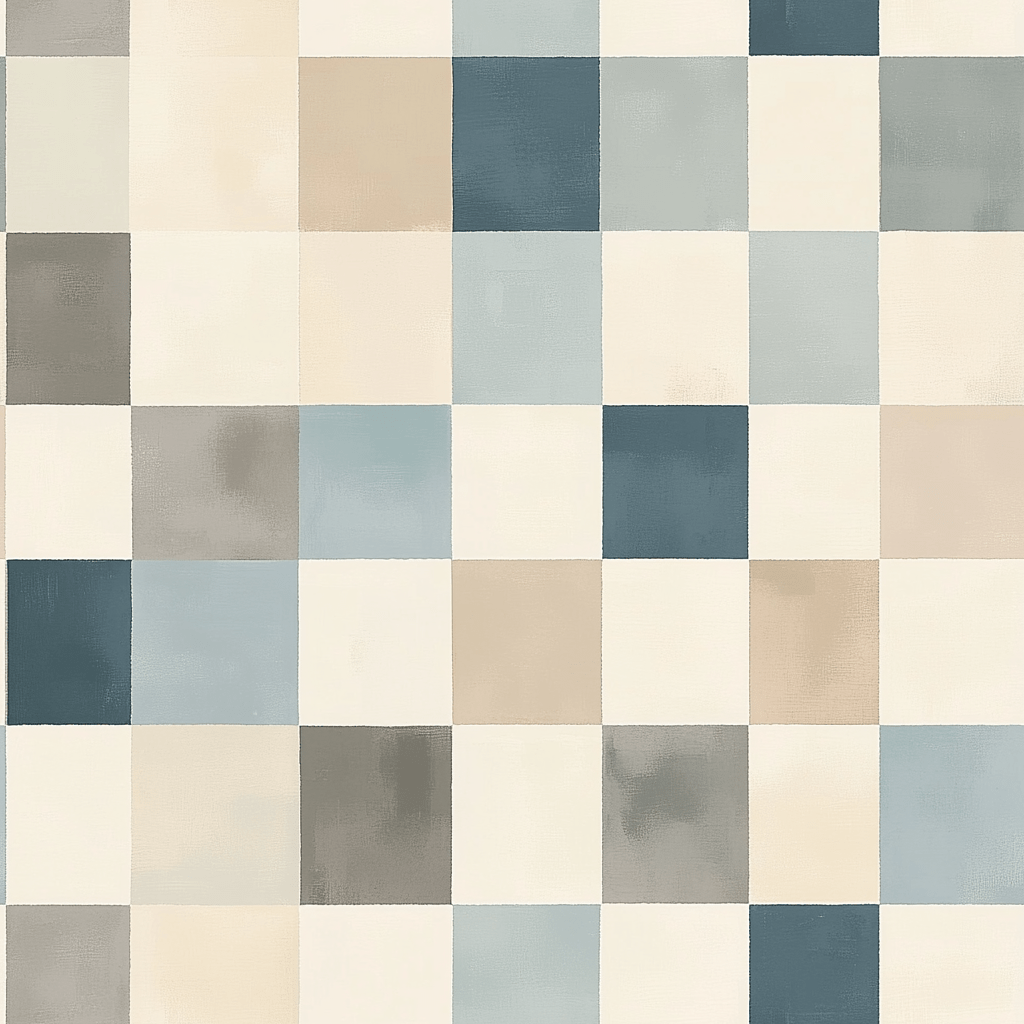 Harbor Check Wallpaper - Benton Lane Home - Painted Paper