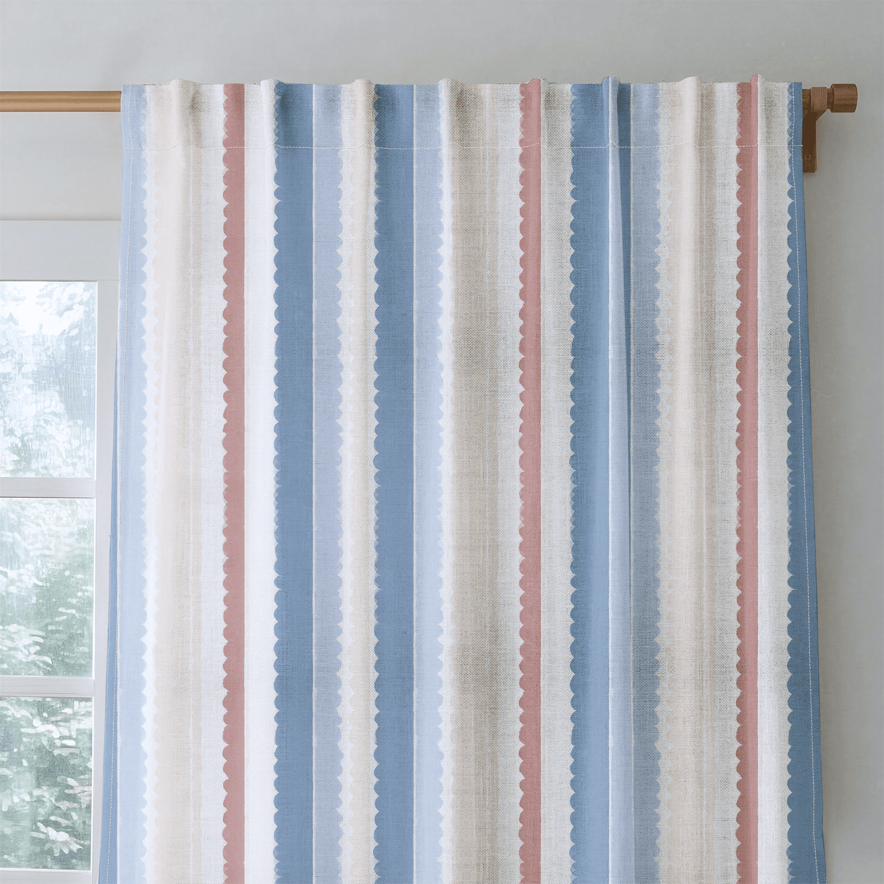 Harbor Stripe - Drapery - Benton Lane Home - Lemon Park