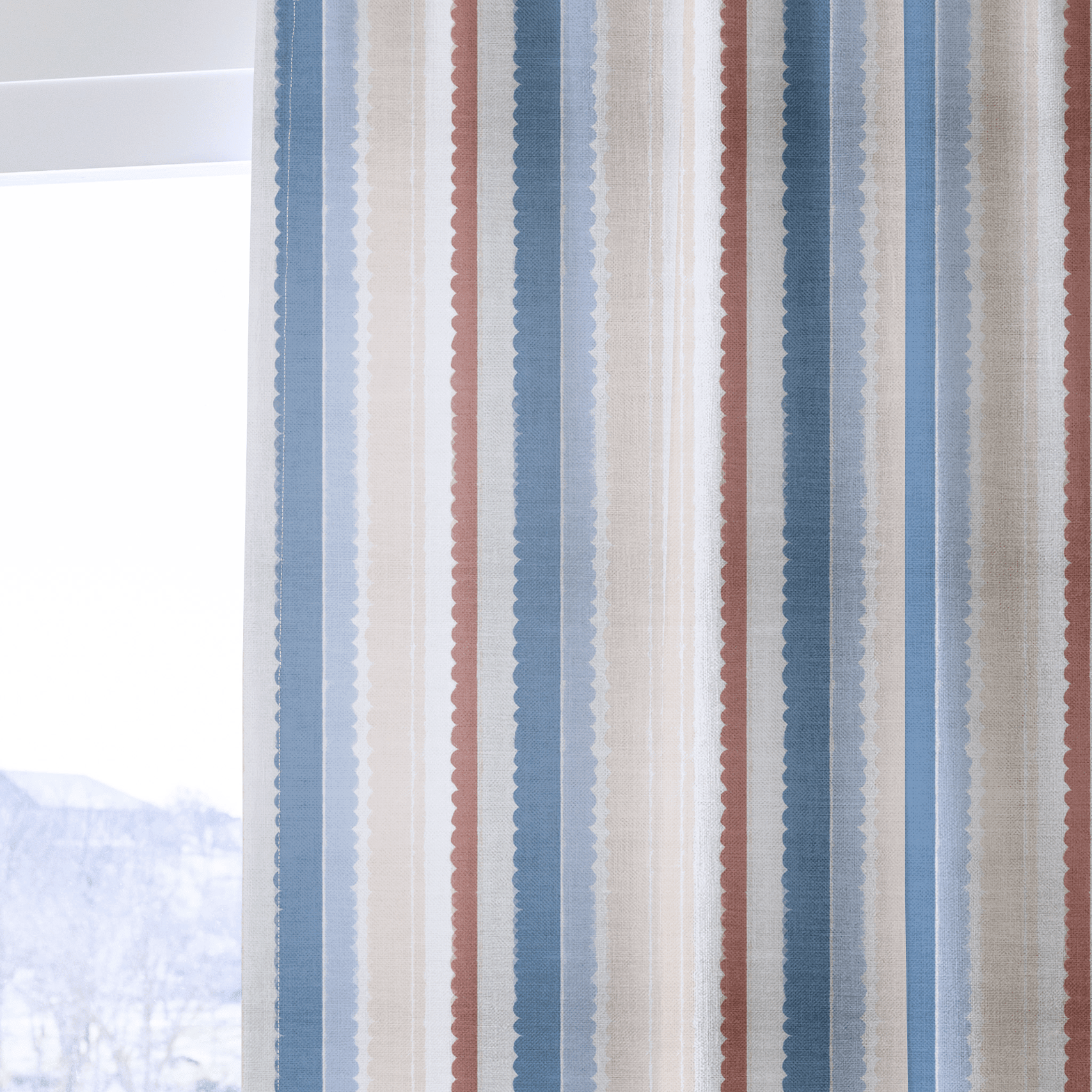 Harbor Stripe - Drapery - Benton Lane Home - Lemon Park