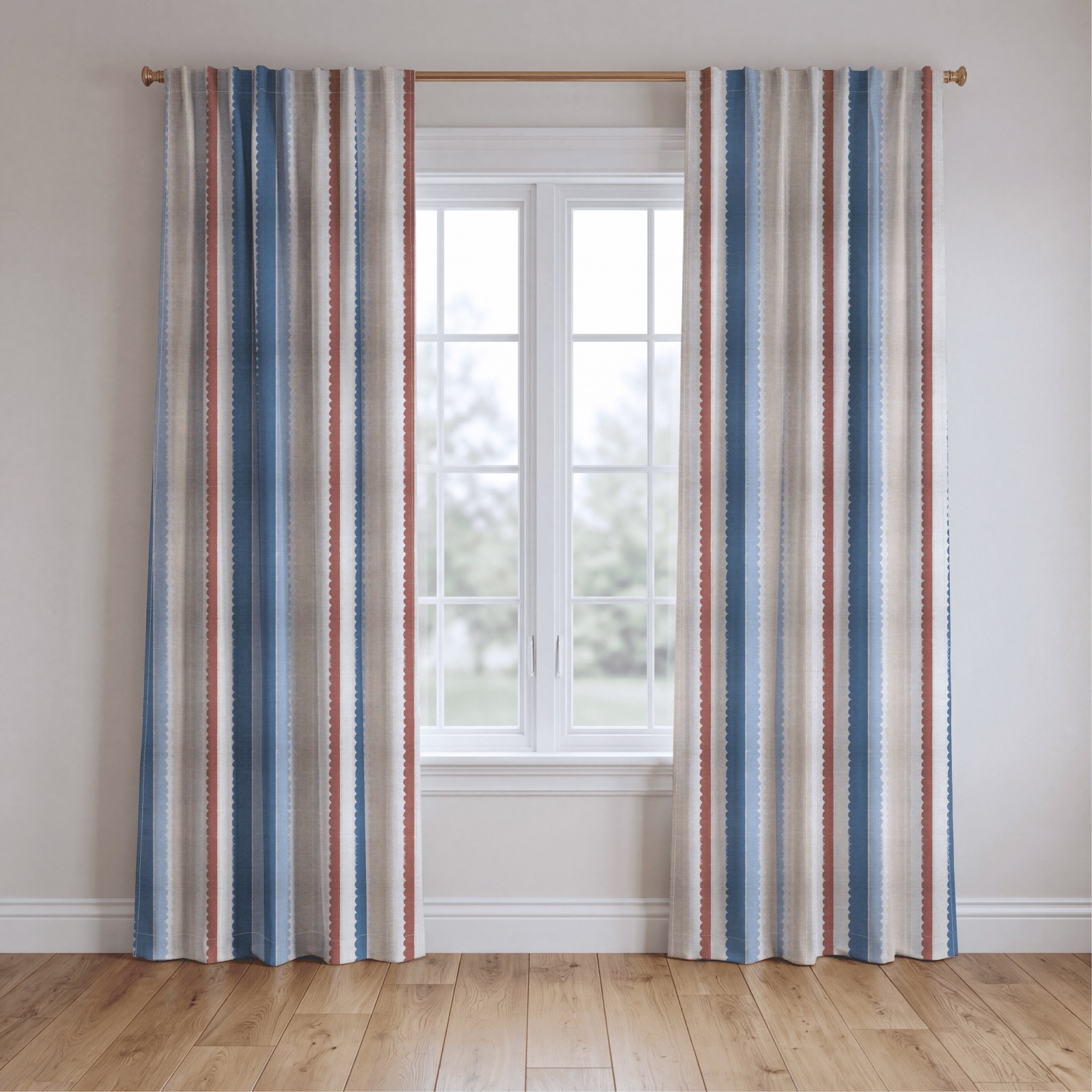 Harbor Stripe - Drapery - Benton Lane Home - Lemon Park