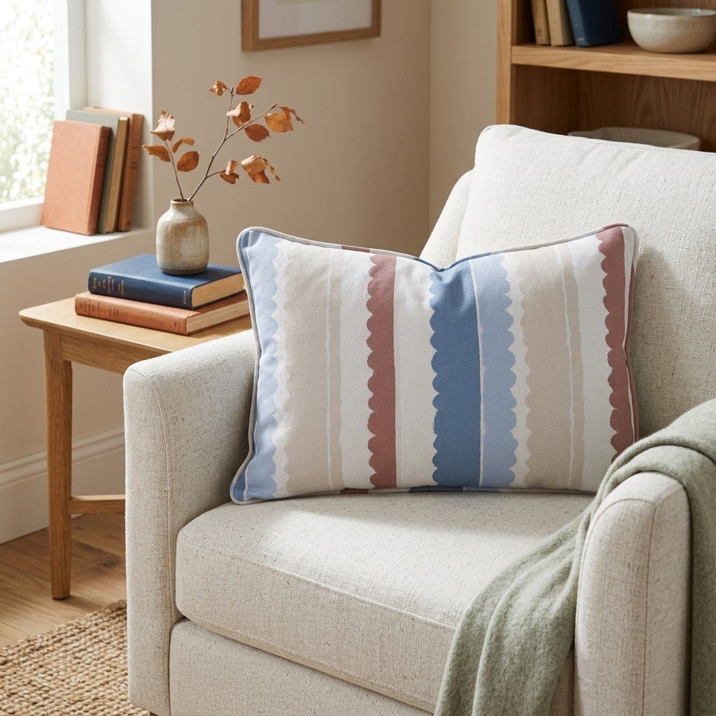 Harbor Stripe Throw Pillow - Benton Lane Home - Lemon Park