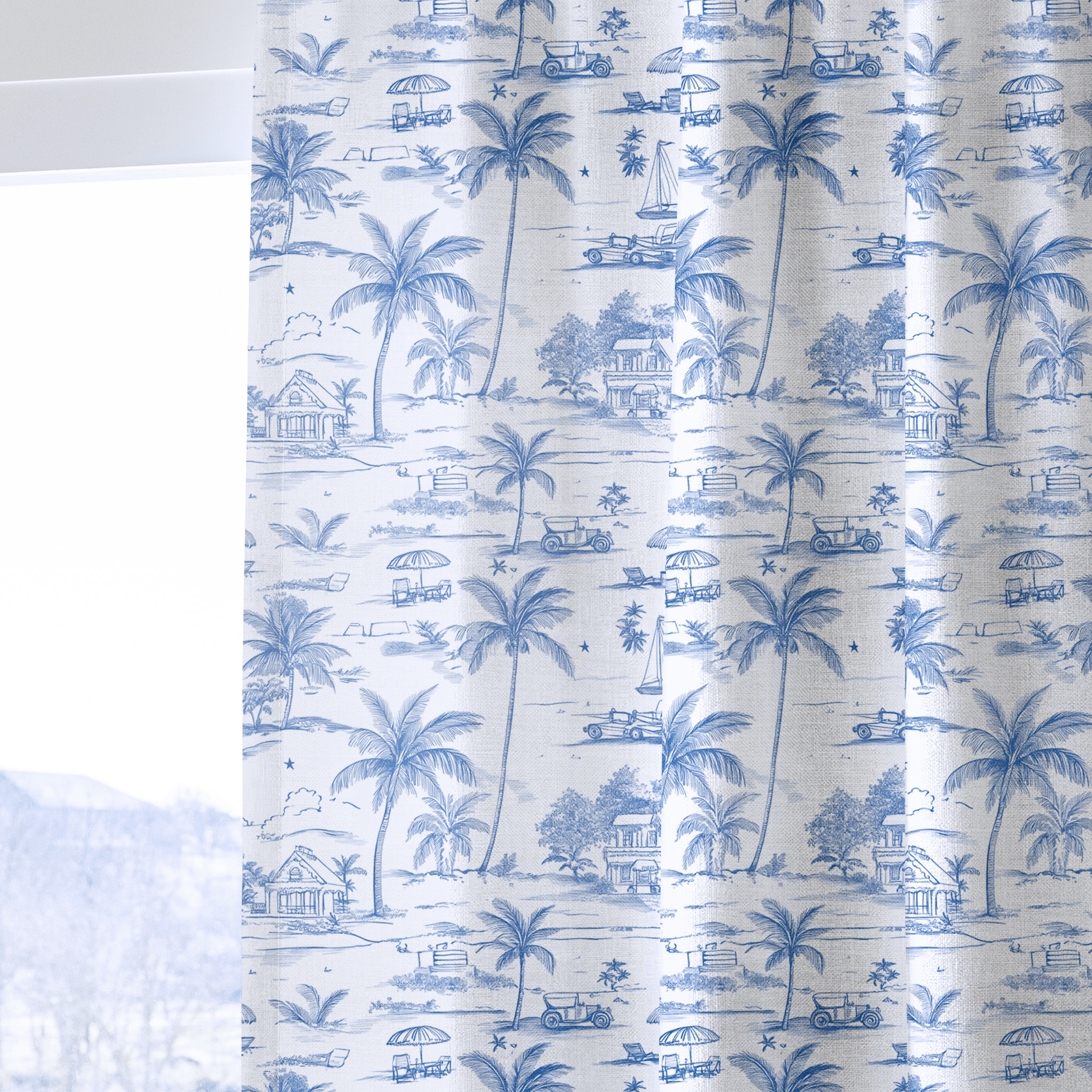 Harbor Toile - Drapery - Lemon Park
