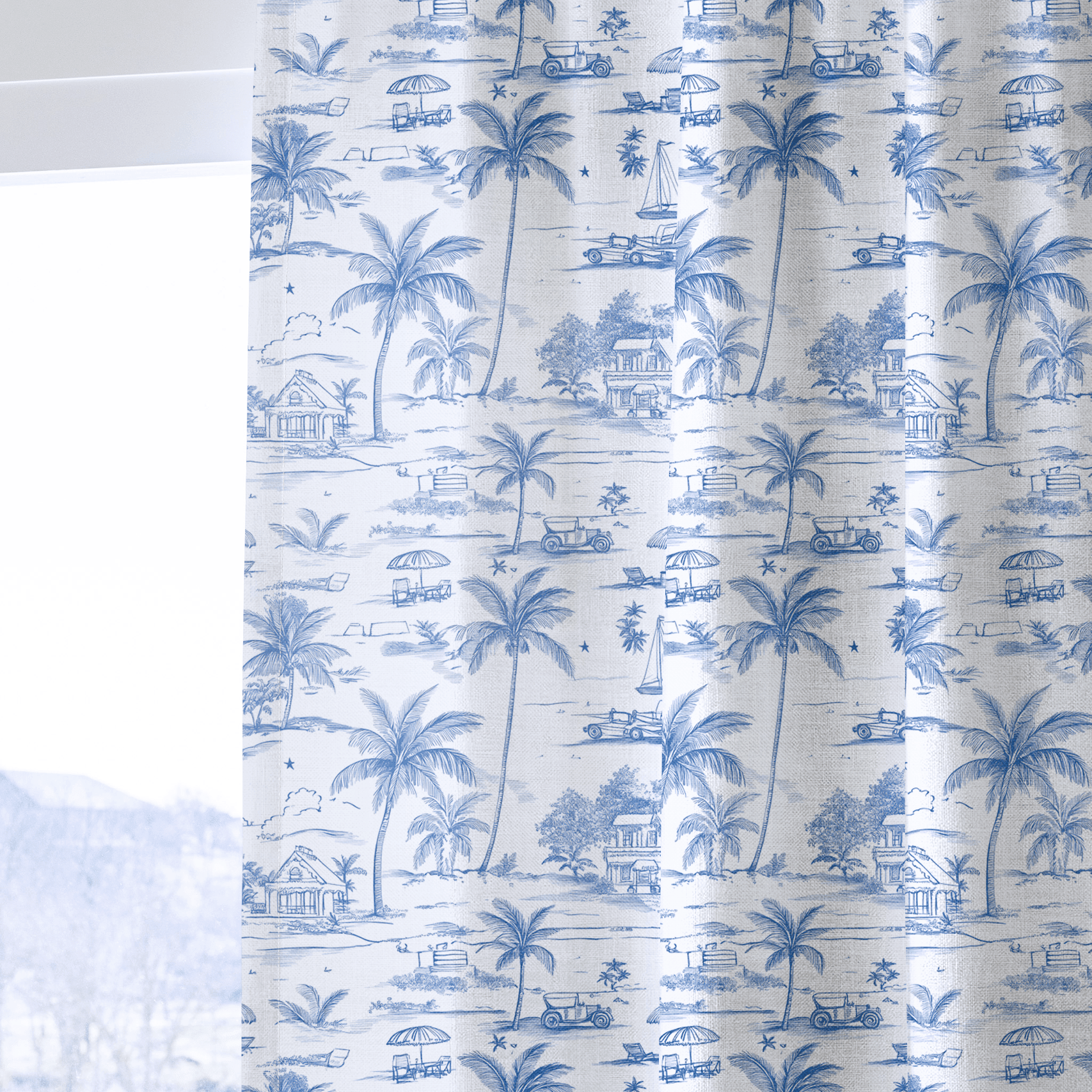 Harbor Toile - Drapery - Benton Lane Home - Lemon Park