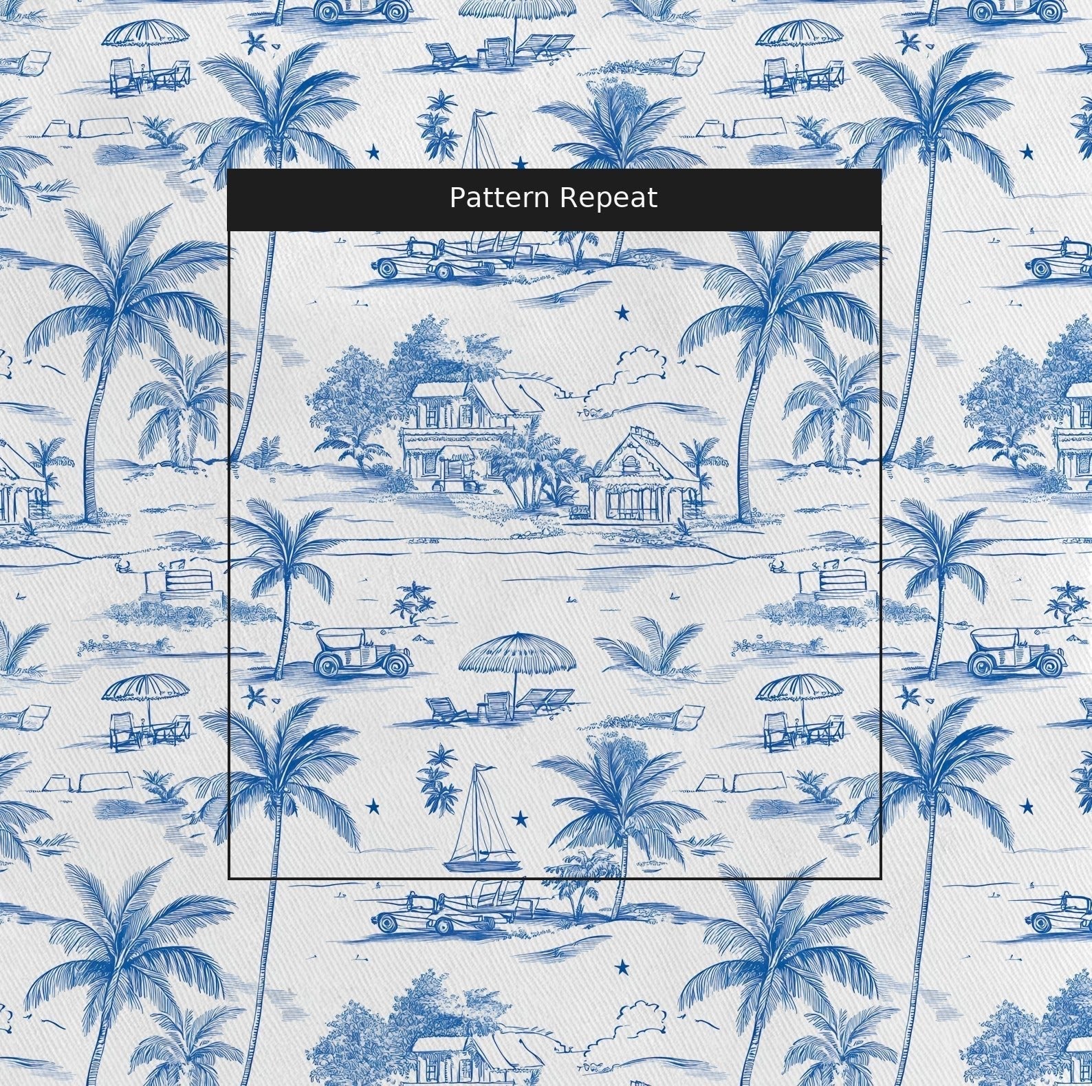 Harbor Toile - Fabric - Benton Lane Home - Lemon Park