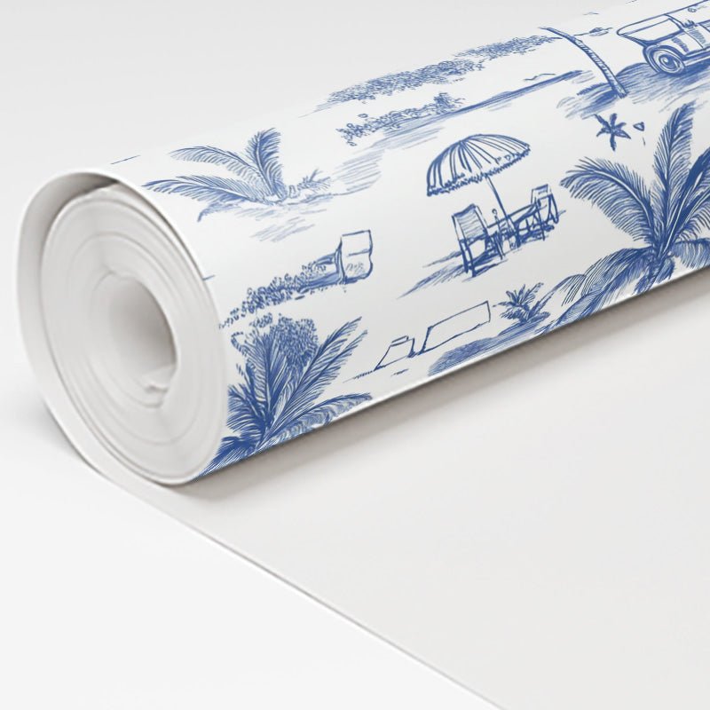 Harbor Toile Wallpaper - Benton Lane Home - Lemon Park