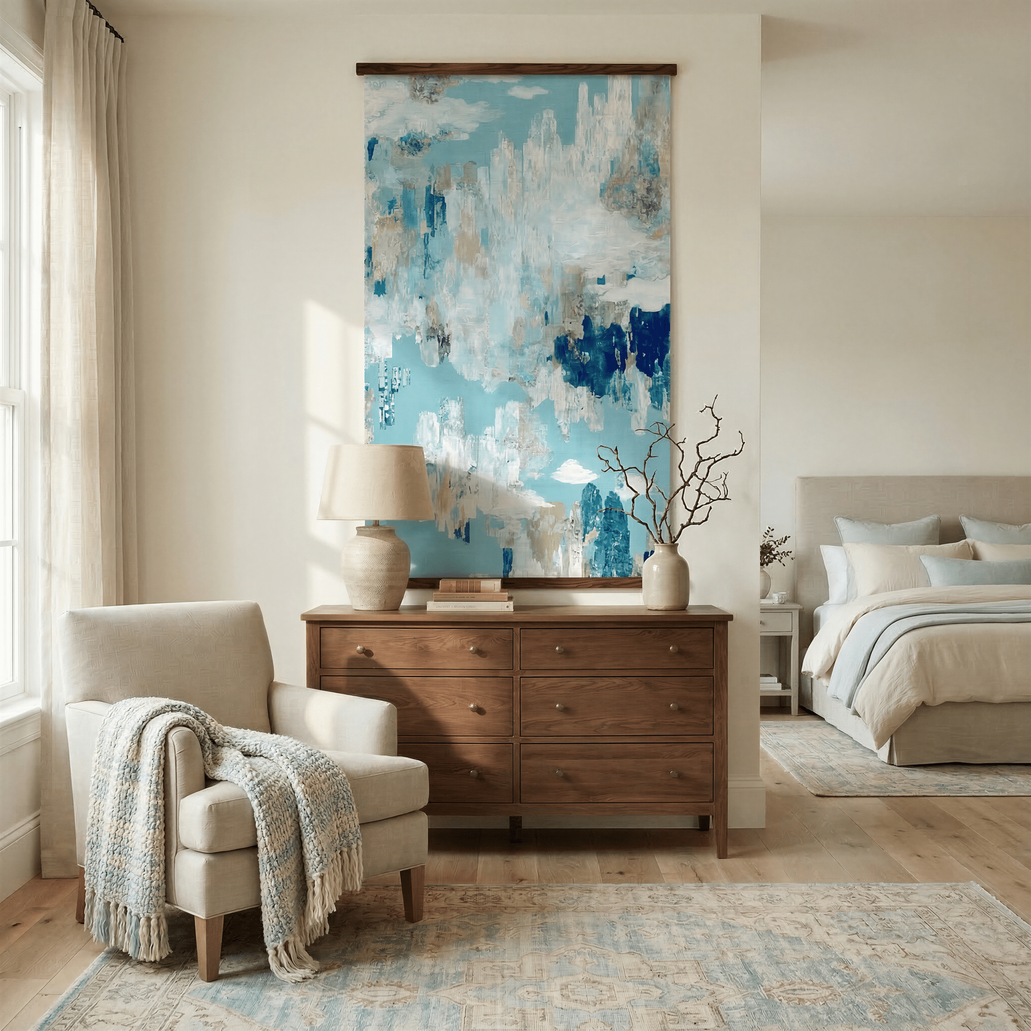 Harbor View (Blue) - Tapestry - Benton Lane Home - Lemon Park
