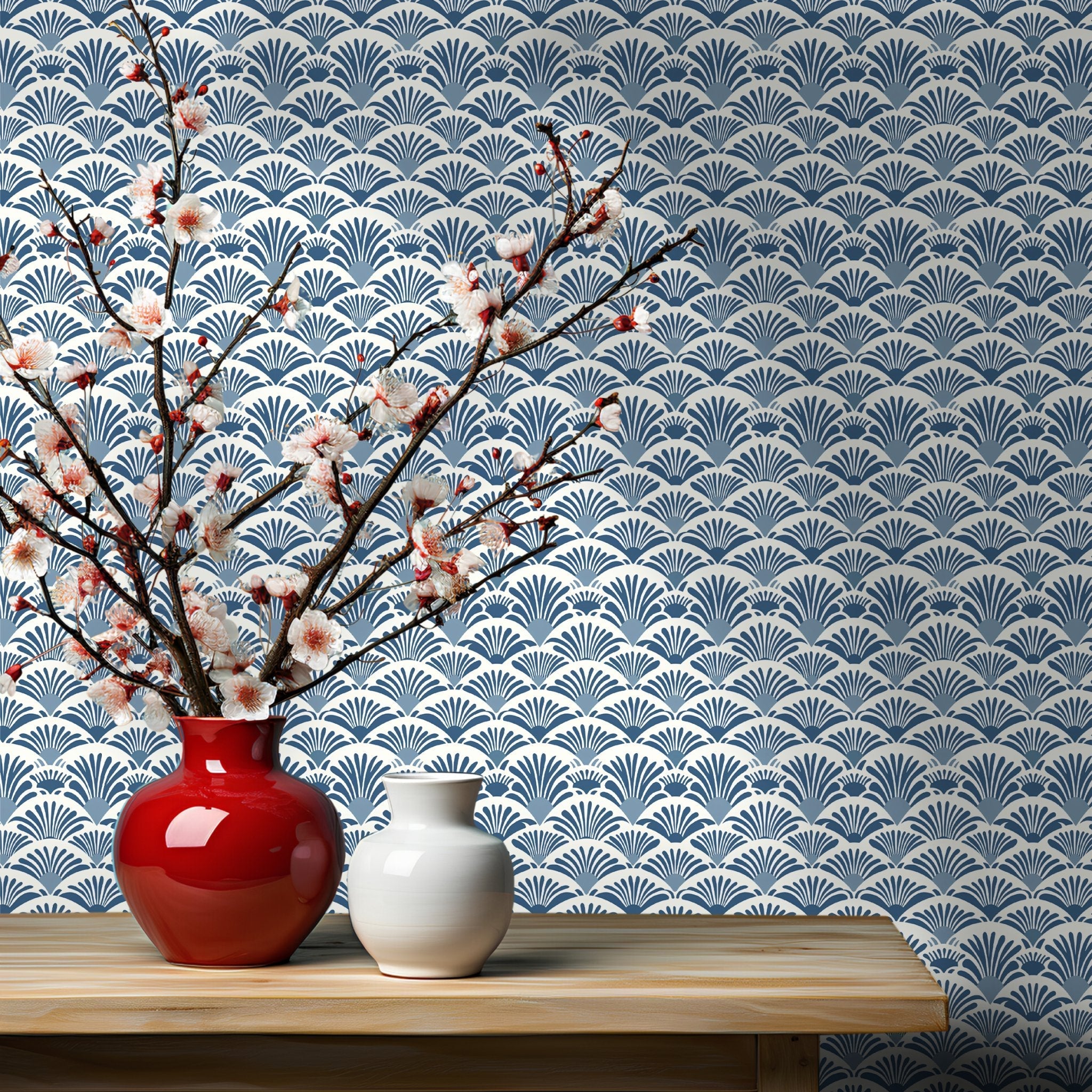 Harbor Waterscape Wallpaper - Benton Lane Home - Painted Paper