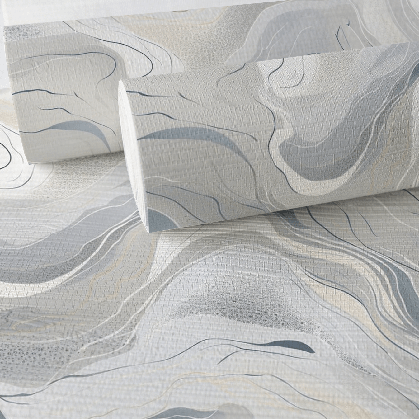 Hartwell Abstract Faux Grasscloth Wallpaper - Painted Paper