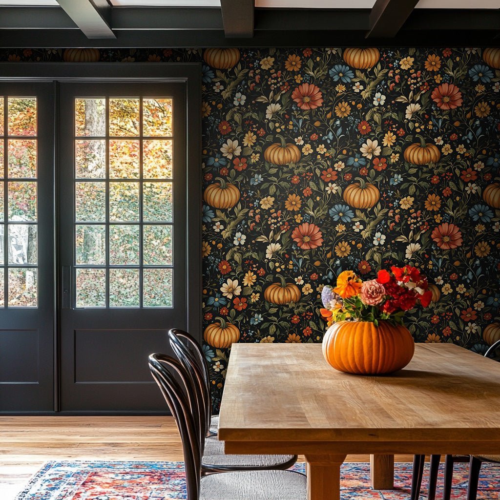 Harvest Moon Wallpaper - Benton Lane Home - Painted Paper
