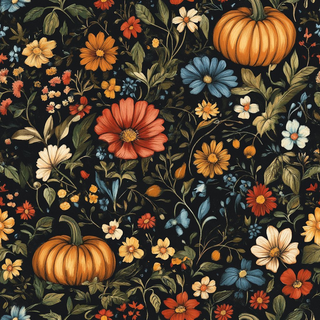 Harvest Moon Wallpaper - Benton Lane Home - Painted Paper