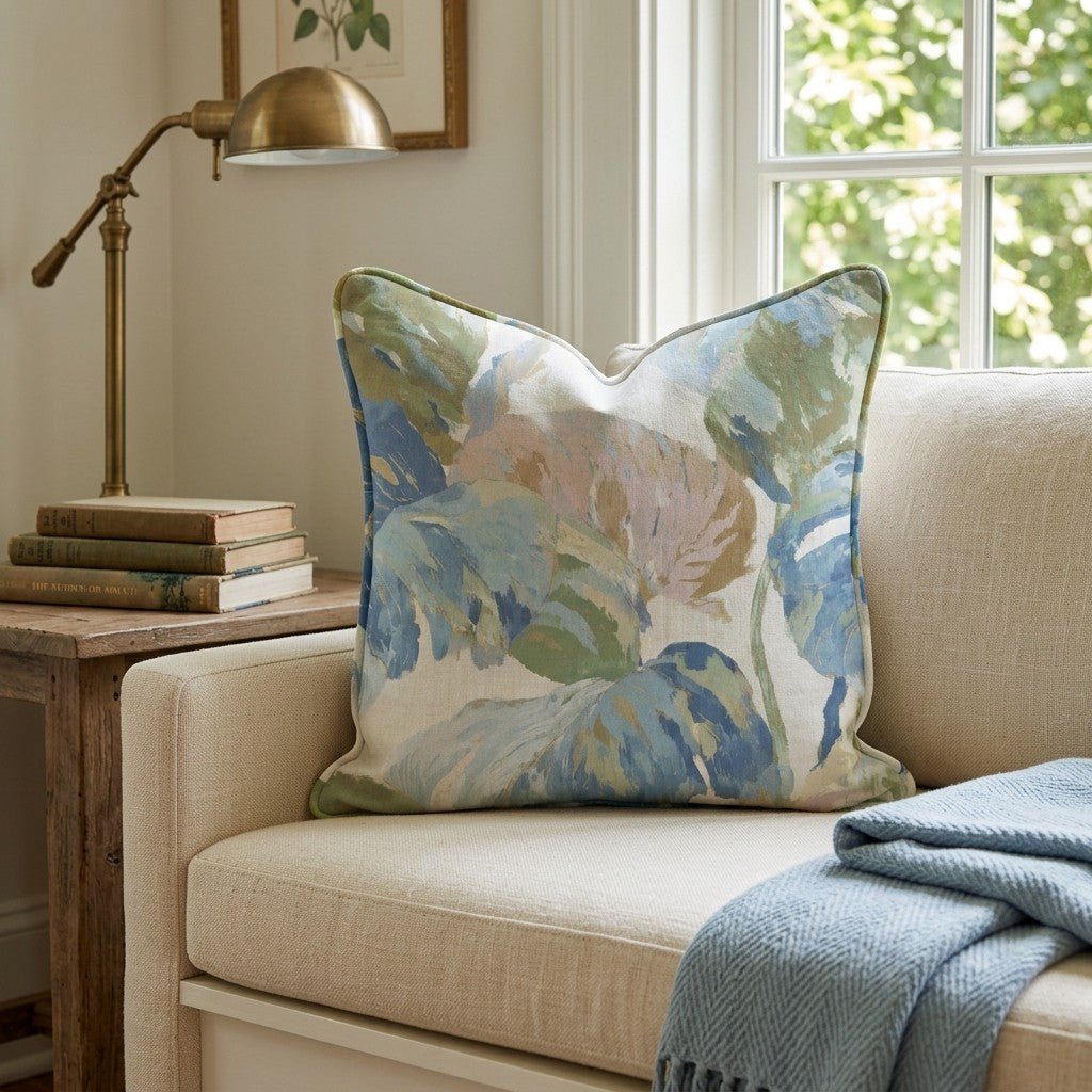 Hattie Palm Throw Pillow - Benton Lane Home - Hillcroft Home