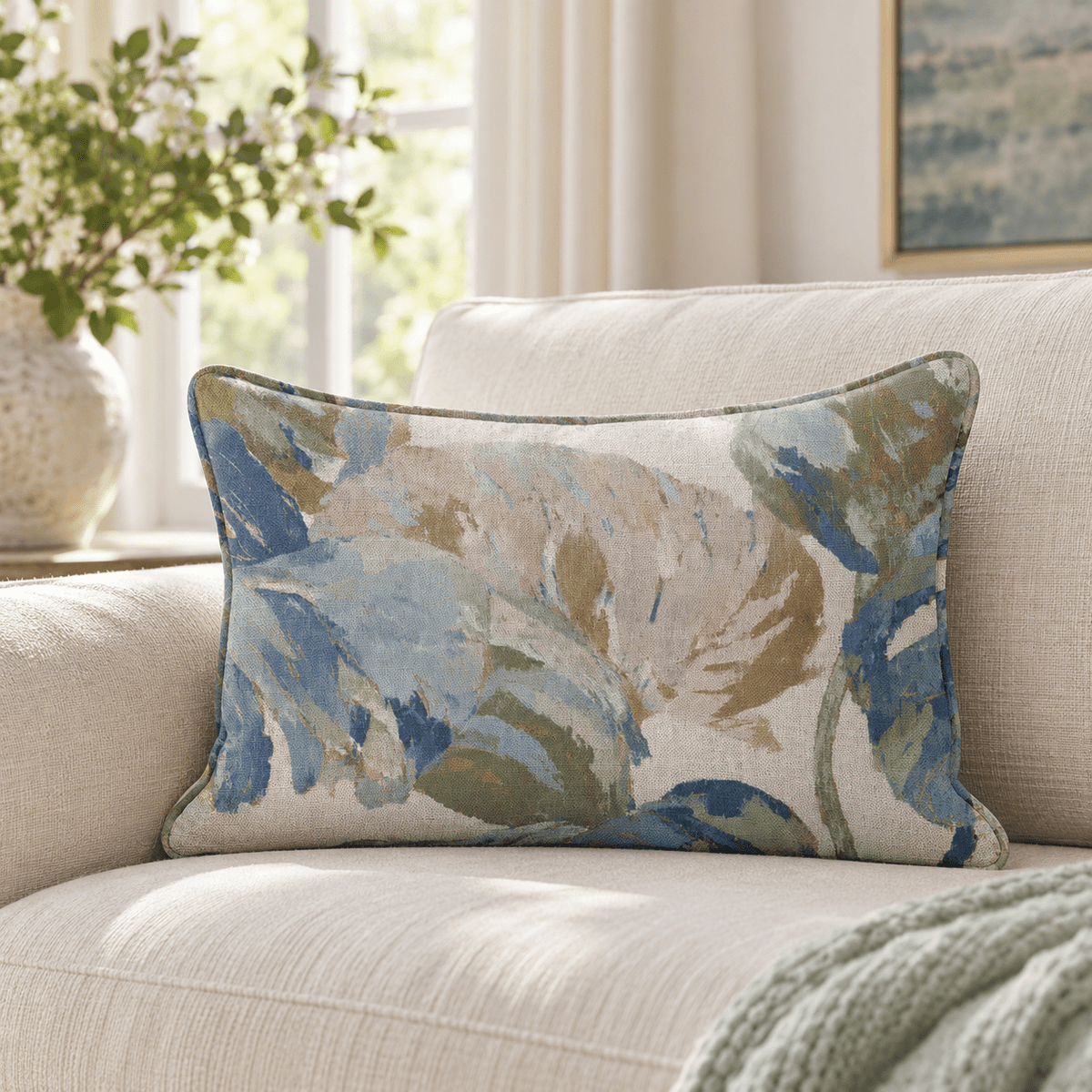 Hattie Palm Throw Pillow throw pillow - Hillcroft Home