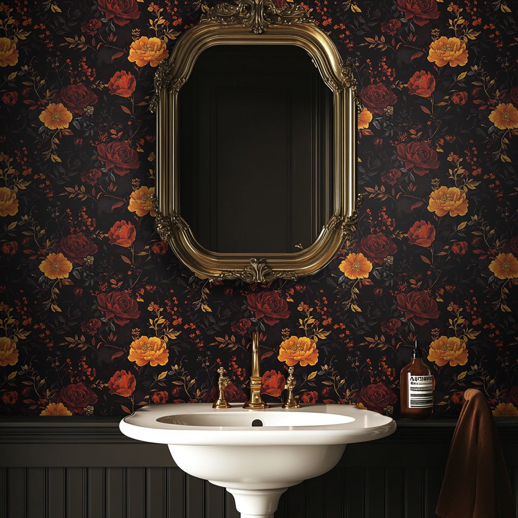 Haunted Floral - Painted Paper