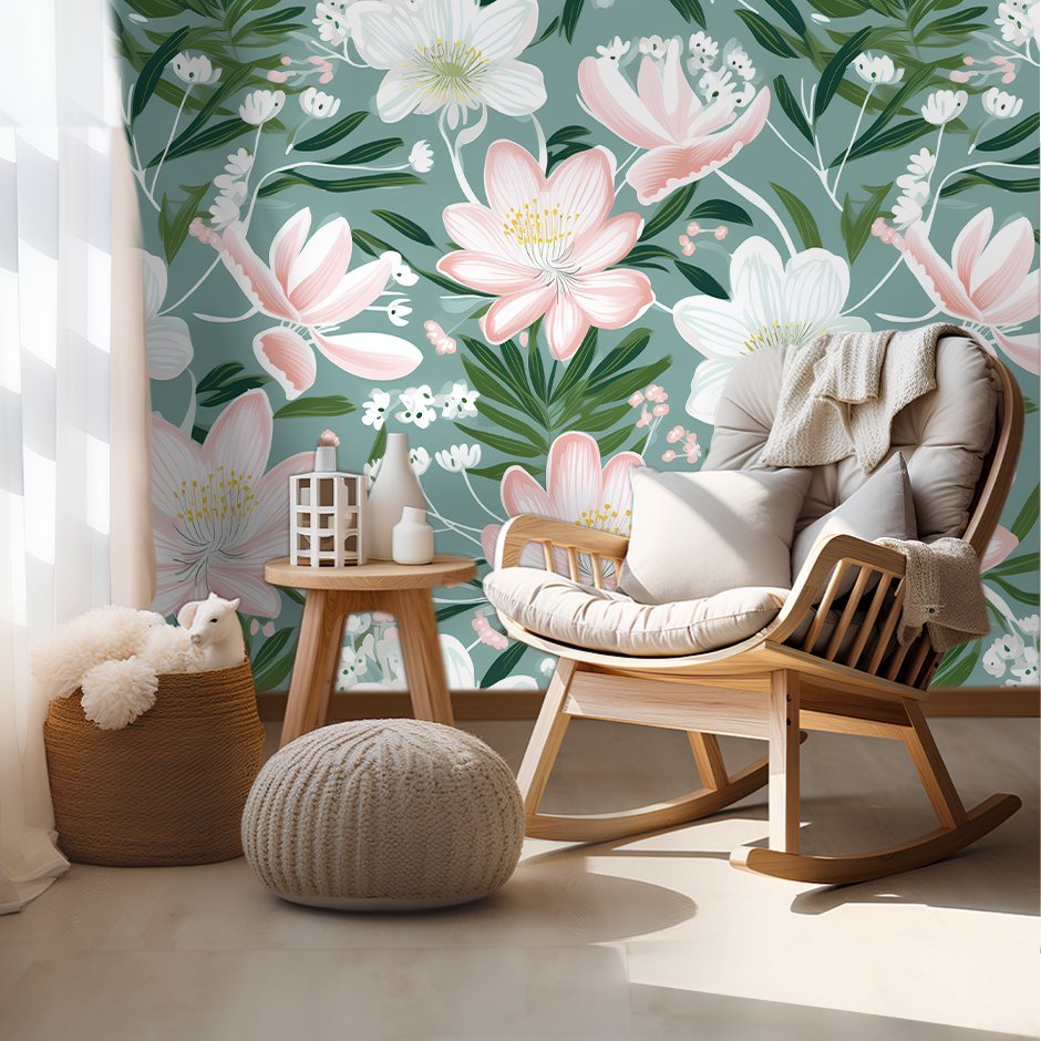 Haven Floral Wallpaper - Benton Lane Home - Painted Paper