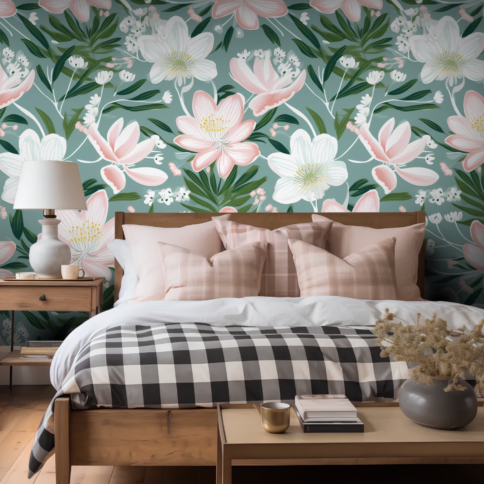 Haven Floral Wallpaper - Benton Lane Home - Painted Paper