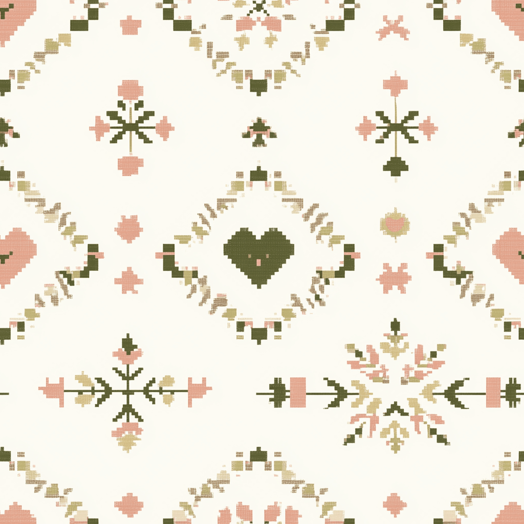 Heartland Stitch Wallpaper - Lemon Park